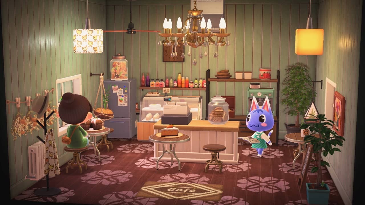 Ein Café in Animal Crossing