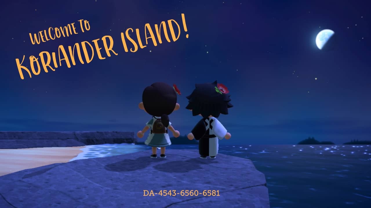Eine Postkarte von Koriander Island.